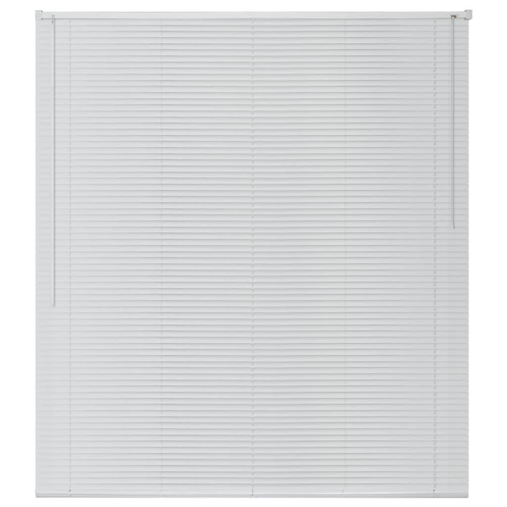 vidaXL Jaluzele fereastră, aluminiu, 120 x 130 cm, alb