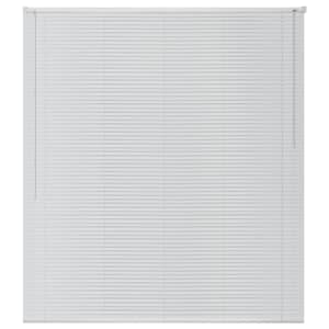 vidaXL Žaliuzės, aliuminis, 140 x 130 cm, baltos