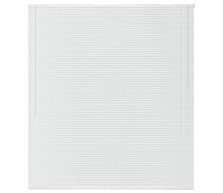 vidaXL Žaluzije za Okna PVC 140x220 cm Bele Barve