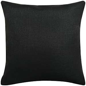 vidaXL Kussenhoezen 4 stuks linnen look zwart 80x80 cm