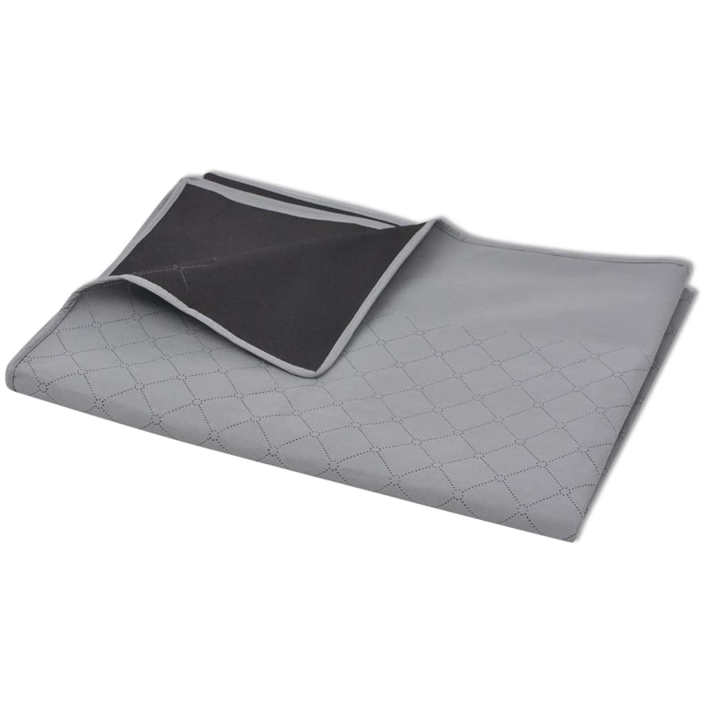 vidaXL picnictæppe grå og sort 150x200 cm