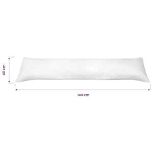 Polštář pro tělo pro spaní na boku 40x145 cm bílý - obrázek 4