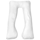 vidaXL Pregnancy Pillow 90x145 cm White