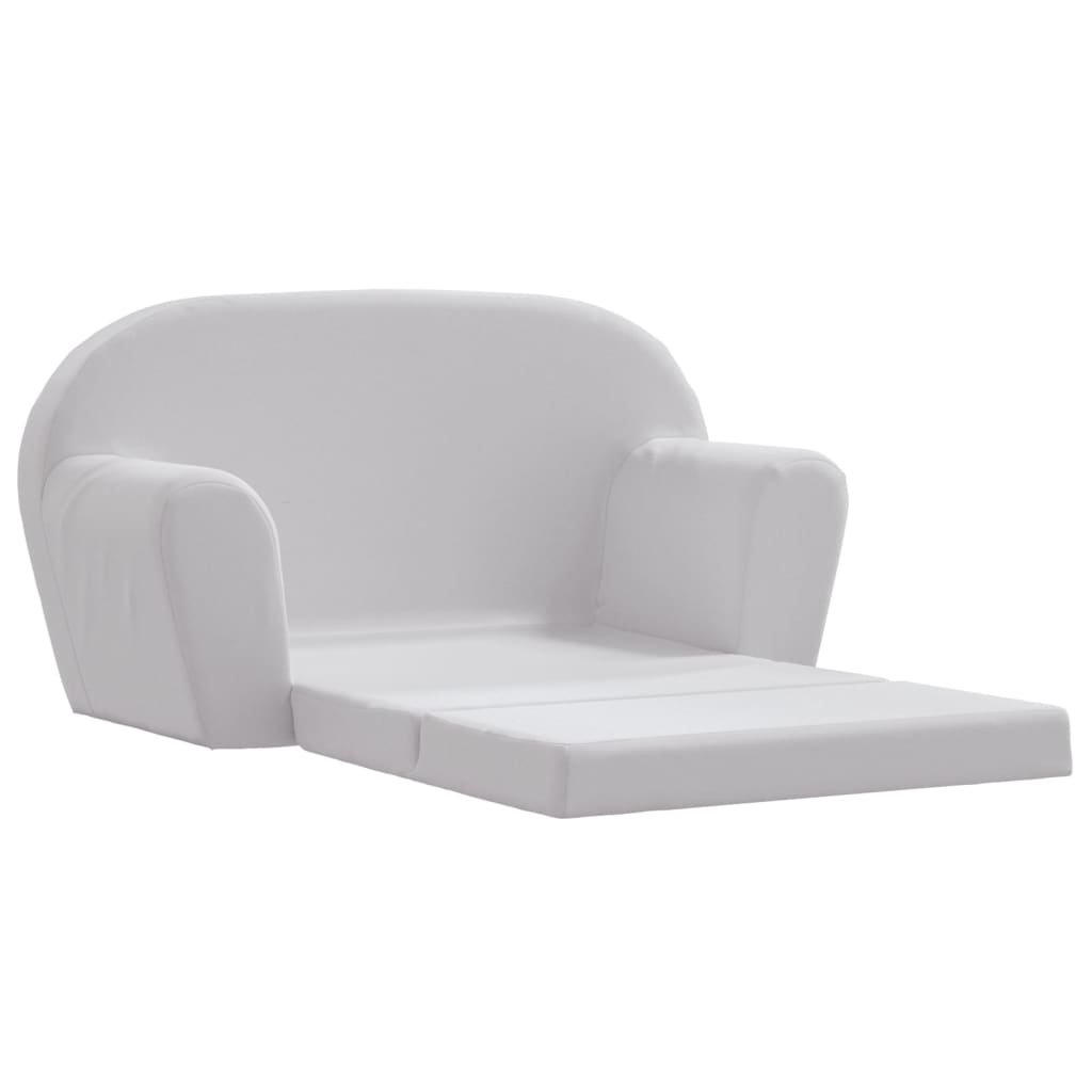 vidaXL Chaise longue pliable pour enfants Gris