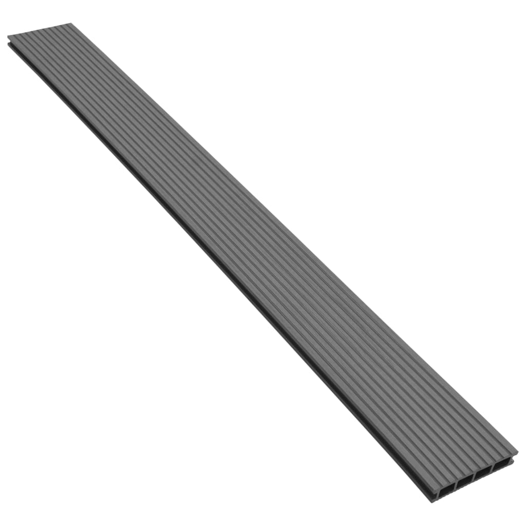 Petrashop  WPC podlahová prkna na terasu + příslušenství 10 m² 2,2 m šedá