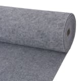 vidaXL Messeteppich Rips 2x10 m Grau