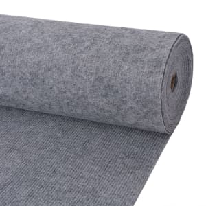 vidaXL Exhibition Carpet Rib 2x10 m Grey