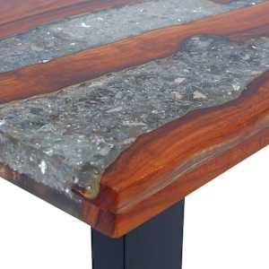 Konferenční stolek, teak a pryskyřice 100x50 cm - obrázek 13