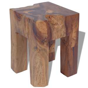Stolička masivní teak - obrázek 2
