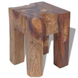 vidaXL Tabouret Teck massif 30 x 30 x 40 cm