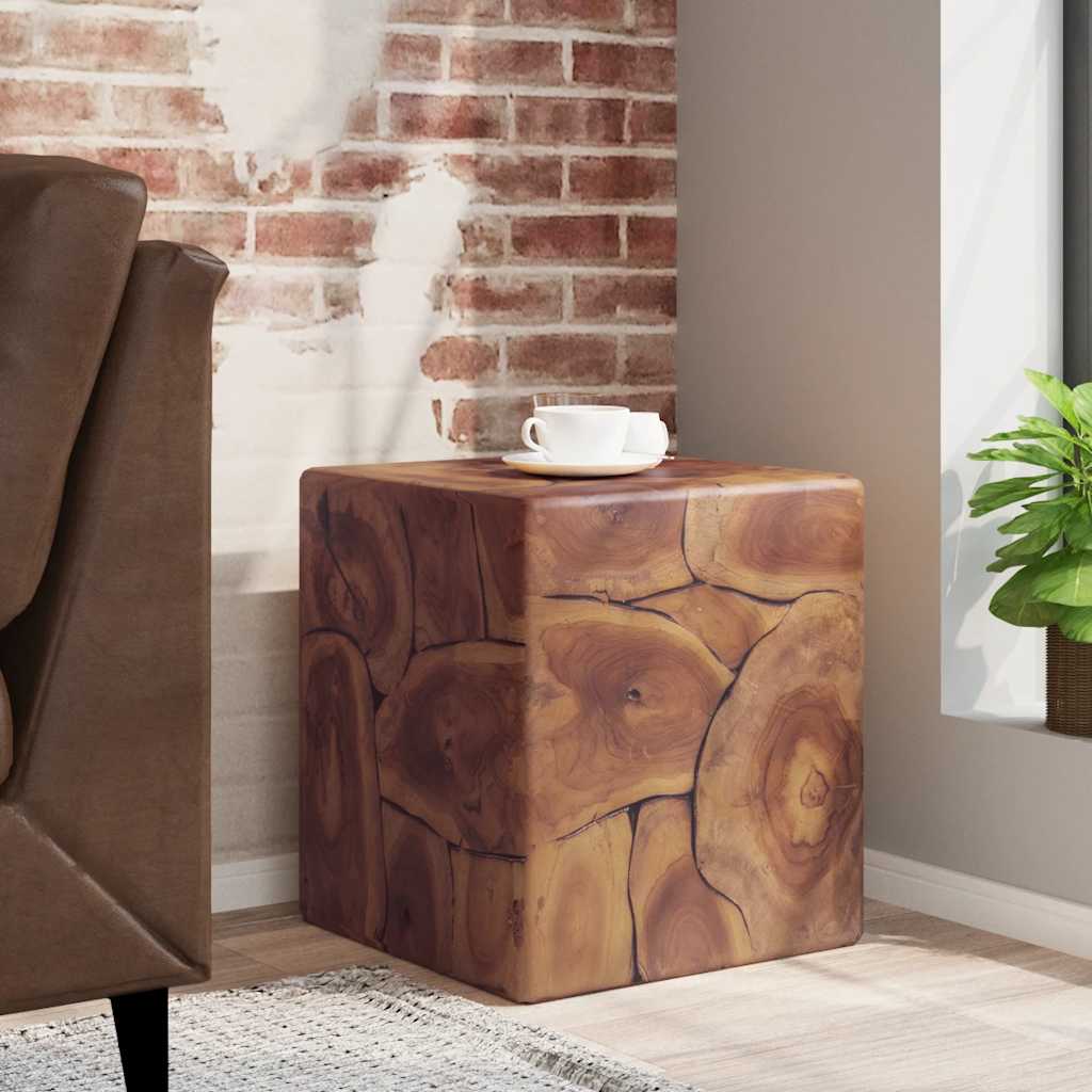 vidaXL Hocker Massivholz Teak