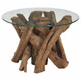 vidaXL Măsuță de cafea din lemn de tec solid, 60 cm