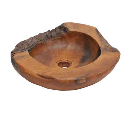 vidaXL Teak Waschbecken Waschschale Waschtisch Waschplatz