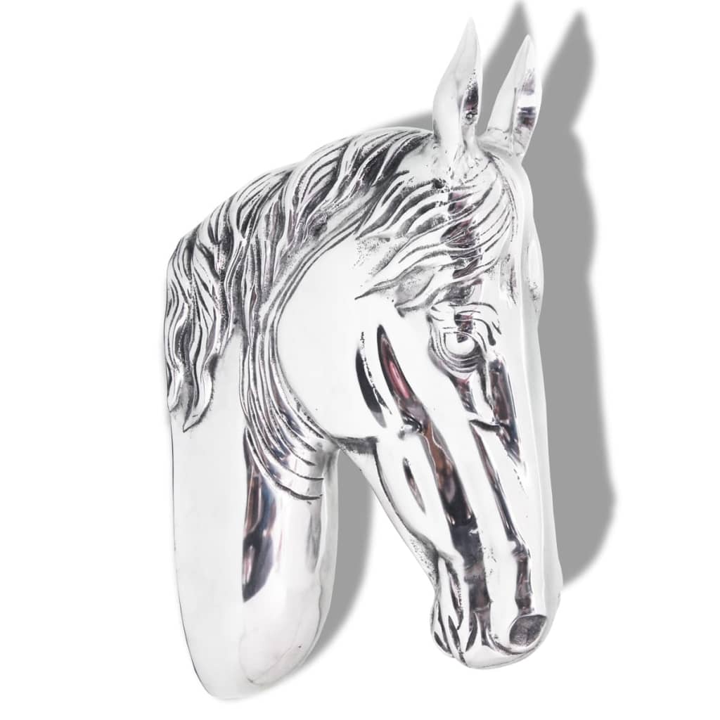 Wanddekoration Pferdekopf Silbern Aluminium kaufen