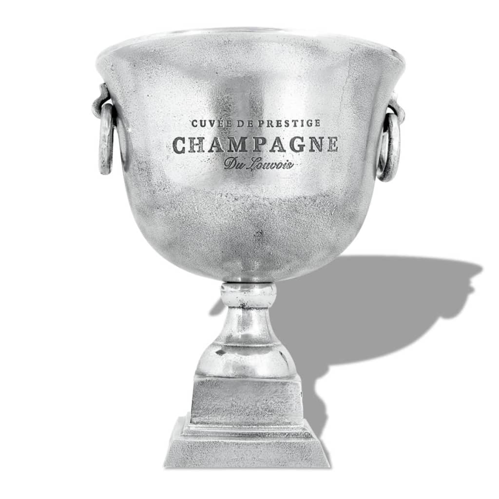 Győzelmi kupa pezsgőhűtő alumínium ezüst 