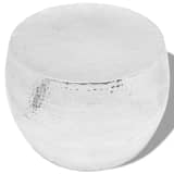 vidaXL Coffee Table Round Aluminum Silver