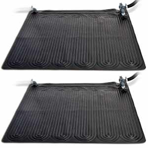 Intex p&auml;ikesepatareiga k&uuml;ttematid 2 tk, PVC 1,2 x 1,2 m, must, 28685