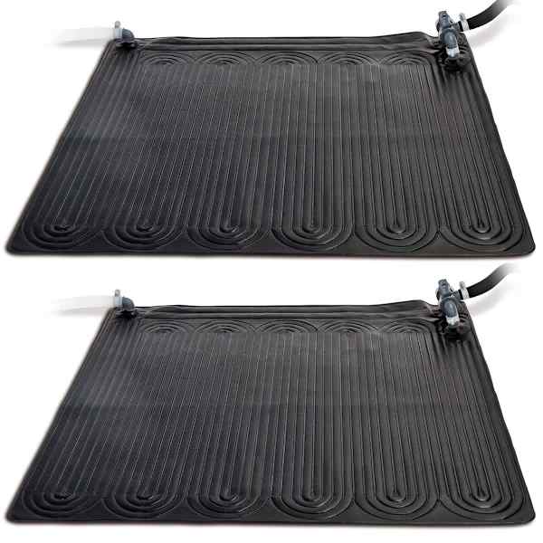 Intex p&auml;ikesepatareiga k&uuml;ttematid 2 tk, PVC 1,2 x 1,2 m, must, 28685