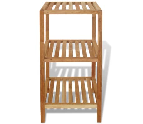 vidaXL Estantería de cuarto de baño 36x36x79 cm madera maciza de nogal