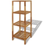 vidaXL Scaffale da Bagno in Legno di Noce 36x36x112 cm
