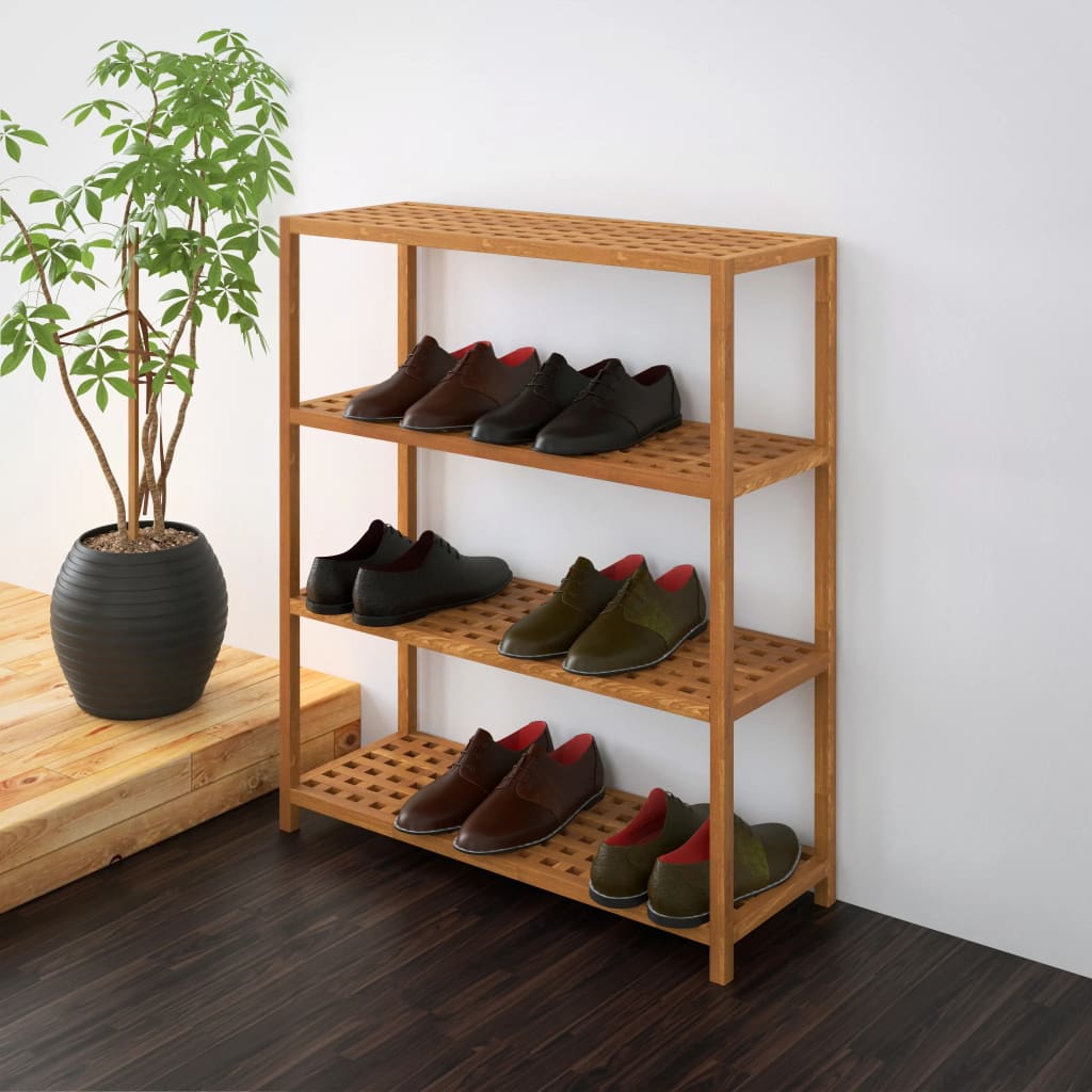 vidaXL Pantofar din lemn solid de nuc, 69 x 26 x 81 cm imagine vidaxl.ro