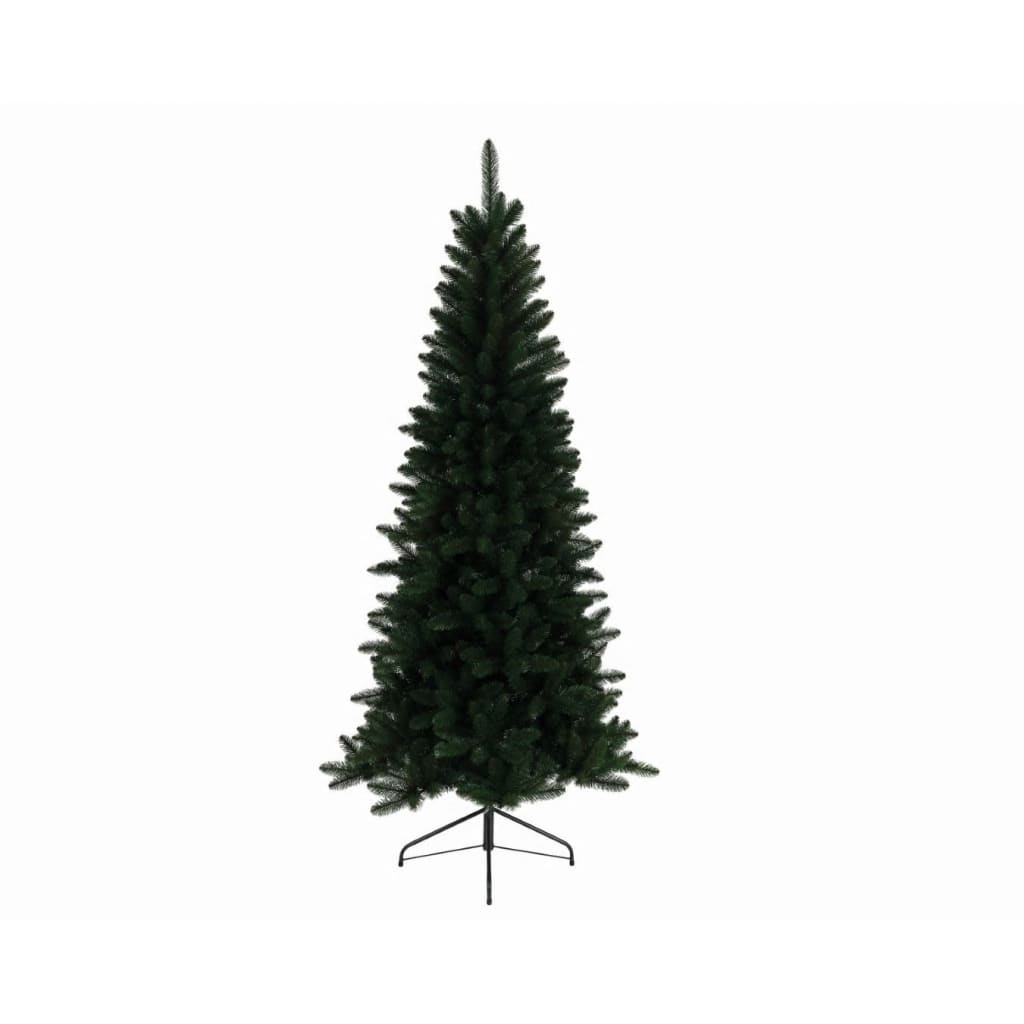 Afbeelding Everlands Kunstkerstboom Lodge slim pine h180 cm groen door Vidaxl.nl