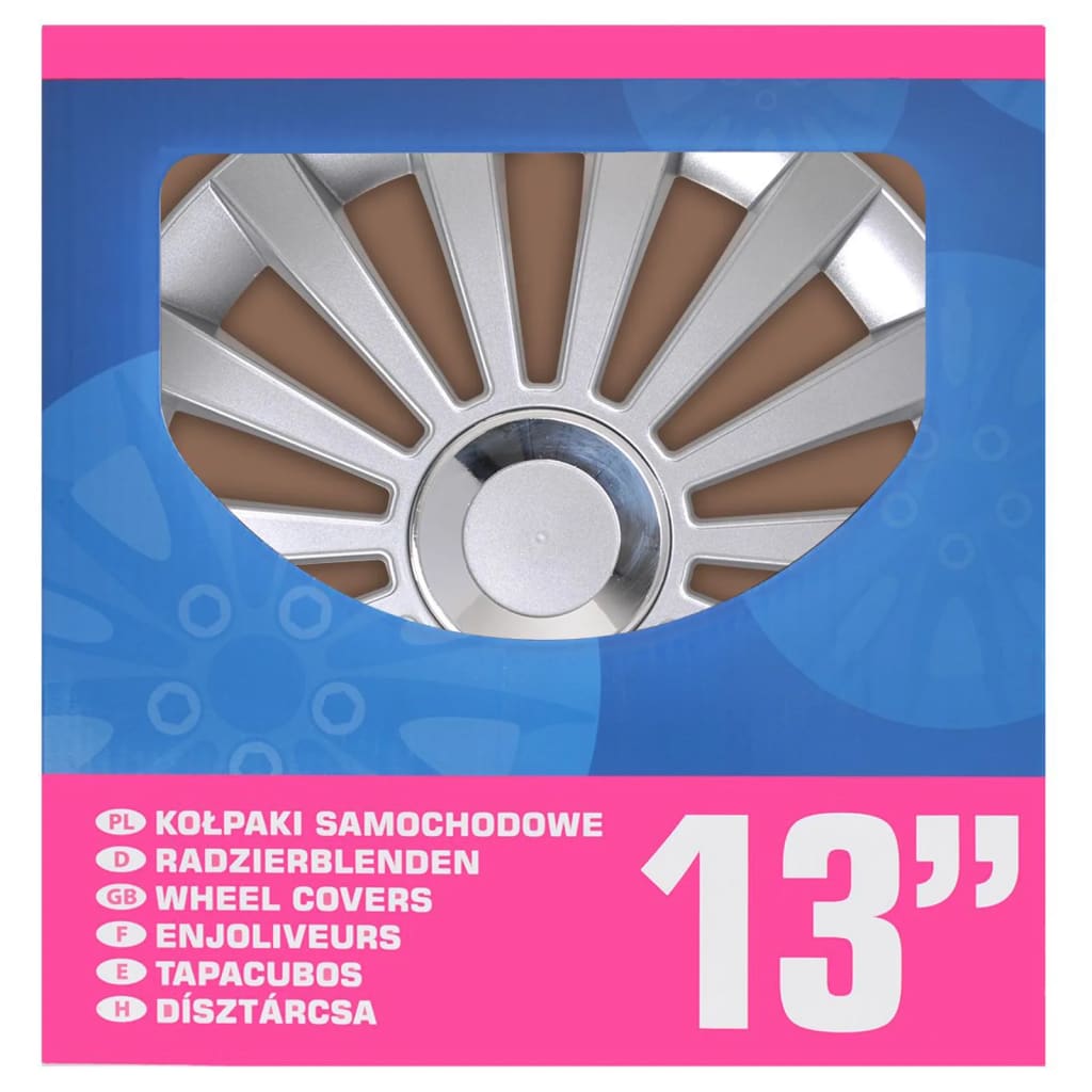 ProPlus Wieldoppen 4 st Meridian 13'' zilverkleurig afbeelding