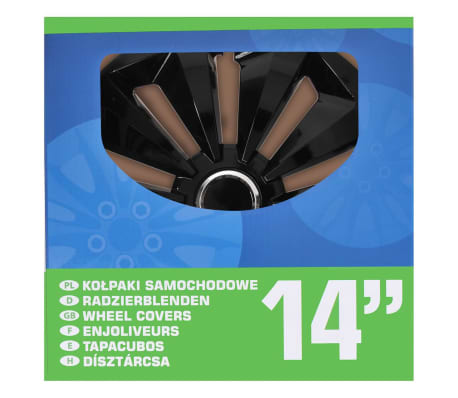 ProPlus Enjoliveurs Fox Noir 14" 4 pcs