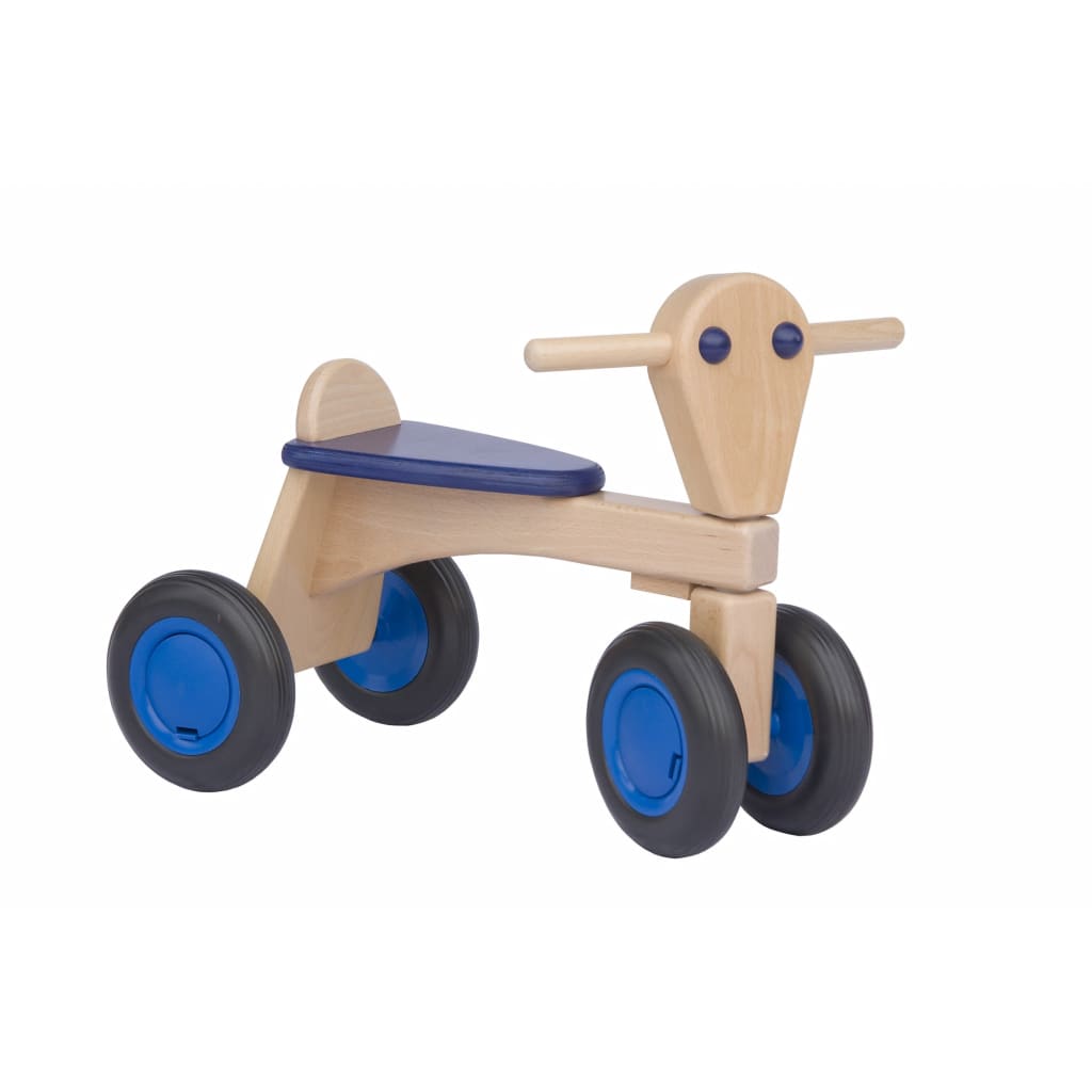 Afbeelding Van Dijk Toys houten loopfiets Junior Blauw door Vidaxl.nl