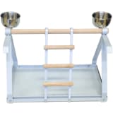 Strong Aire de jeux pour perroquets Livia Blanc 49,5 x 30,5 x 33 cm