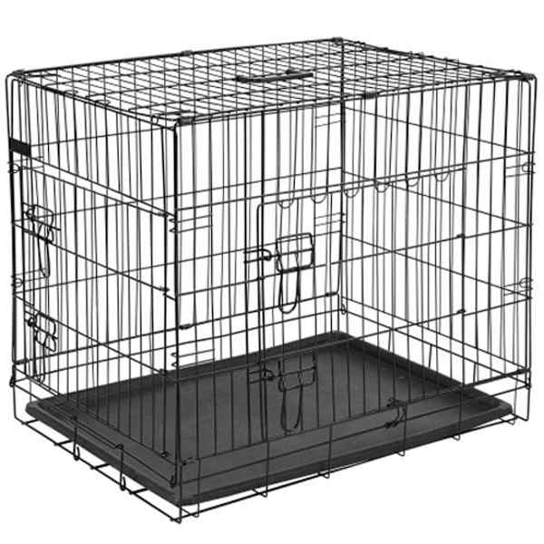 @Pet koera transpordipuur, metall, 107x70x77,5 cm must 15004
