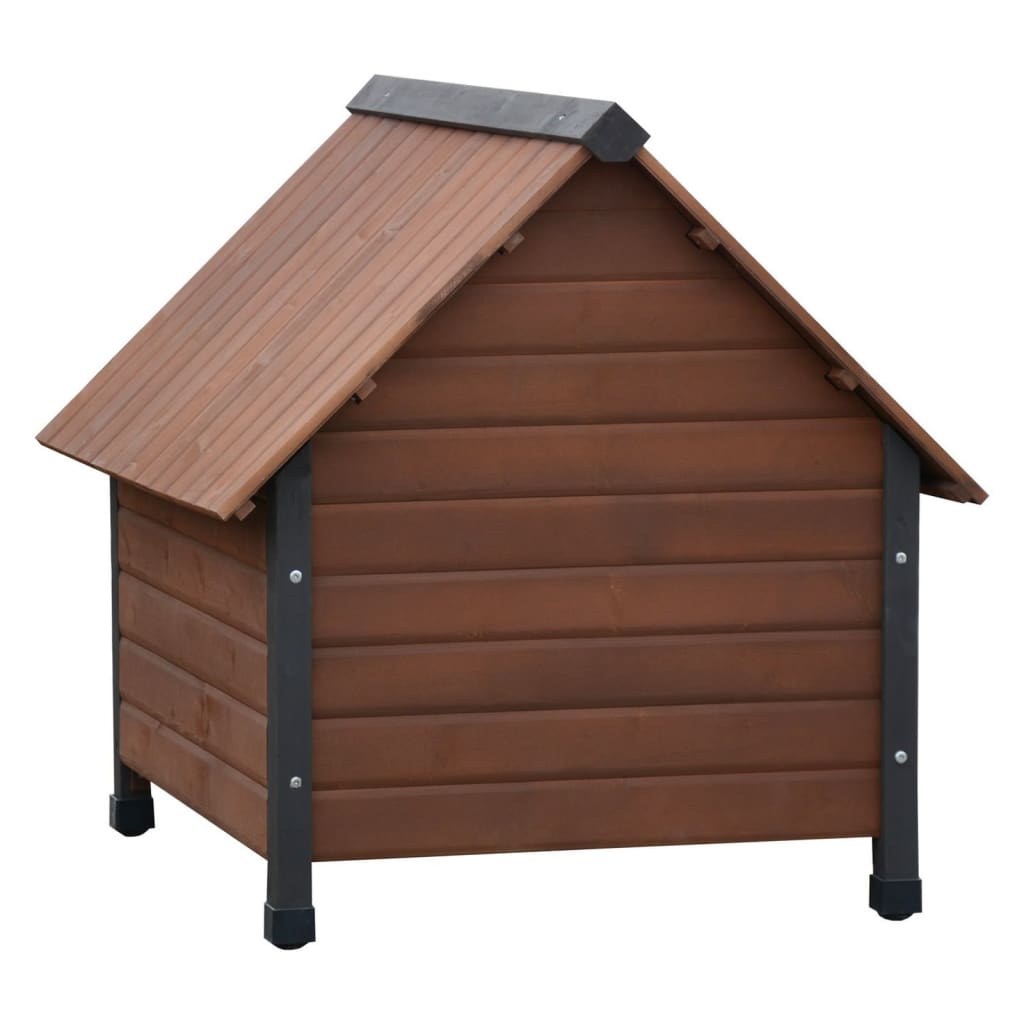 

@Pet Hondenhok met kunststof flappen Rustique 76x76x72 cm bruin