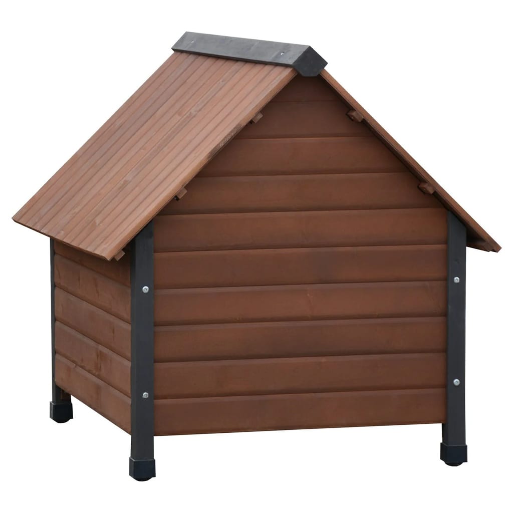 

@Pet Hondenhok met kunststof flappen Rustique 88x78x80 cm bruin