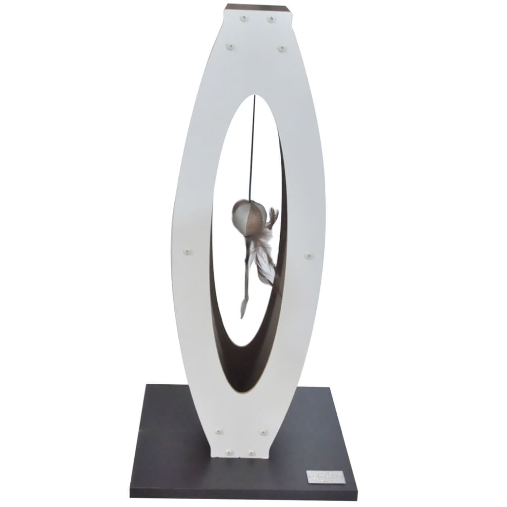 

Quapas! Kattenkrabpaal Tower 30x30x62 cm zwart en wit