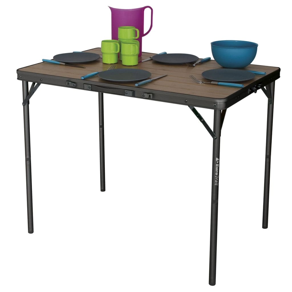 Afbeelding Eurotrail Campingtafel Balazuc 90x60 cm bamboe door Vidaxl.nl