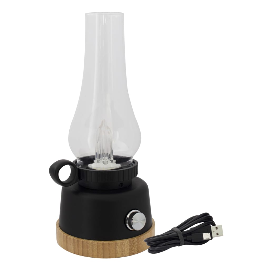 Eurotrail Lampe de camping à LED Wind bambou noir