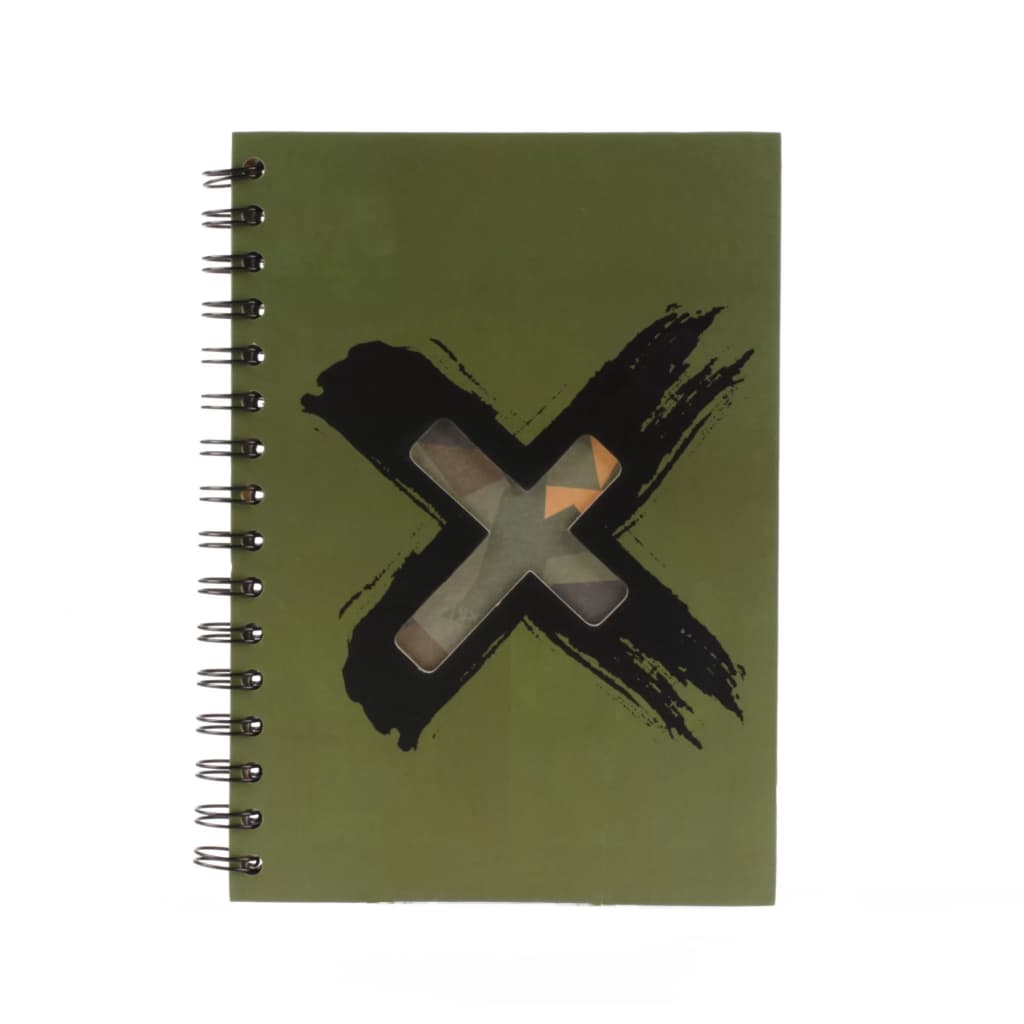 Afbeelding Dresz notitieboek Army Cross A5 80 pagina's groen door Vidaxl.nl