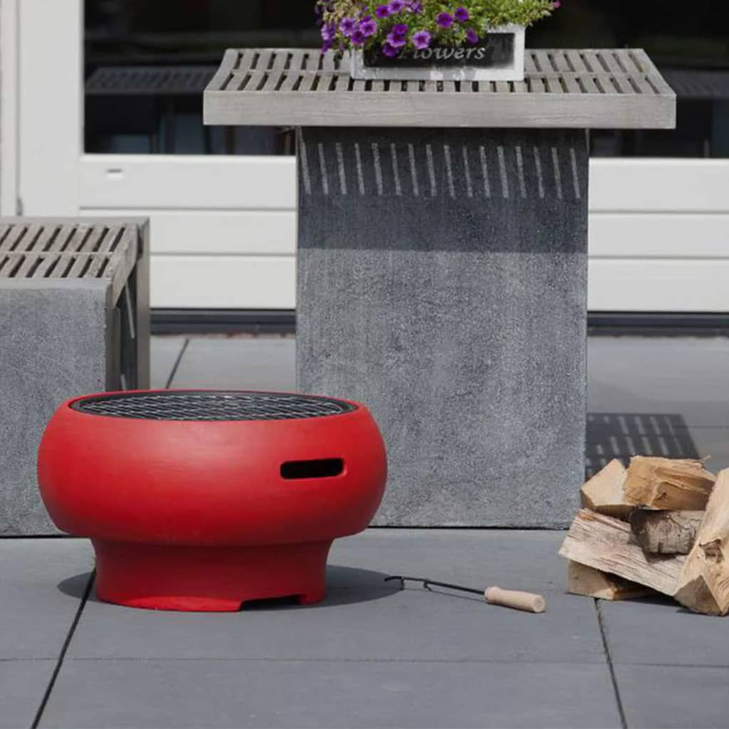 BBGRILL Draagbare barbecue rood BBQ TUB-R