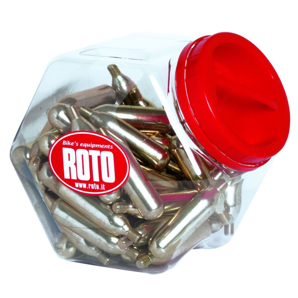Roto Co2-Patronen 12gram Met Schroefdraad 60 Stuks