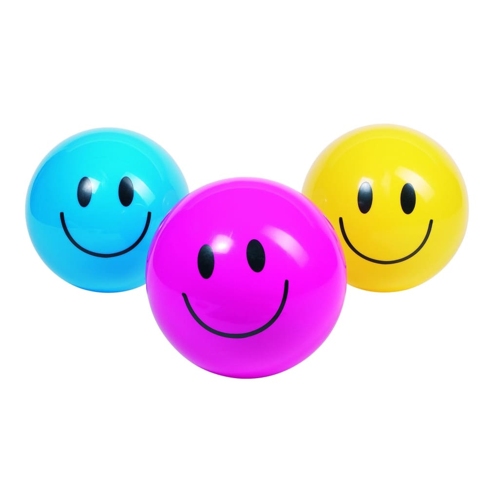 Toys Pure Smiley bal 20 cm geel