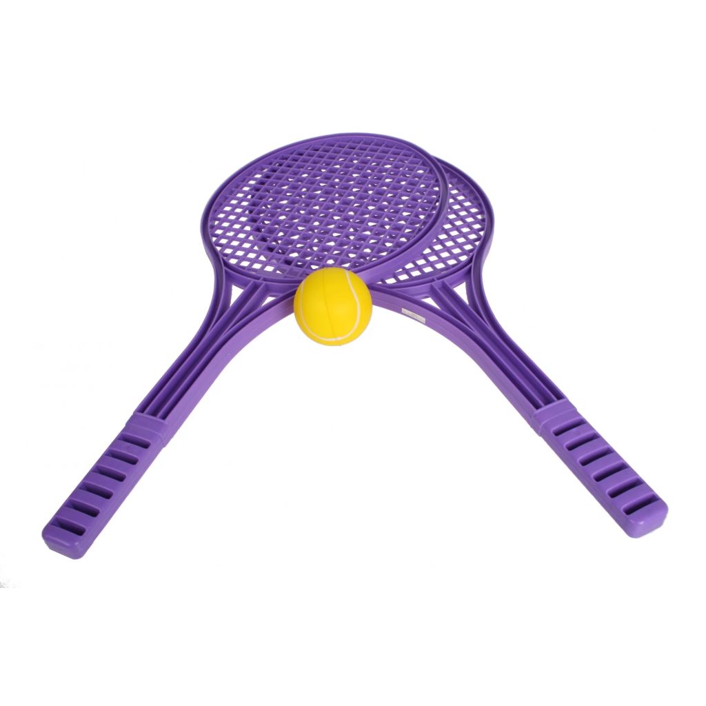 Toyrific Soft Tennisset 53 cm paars