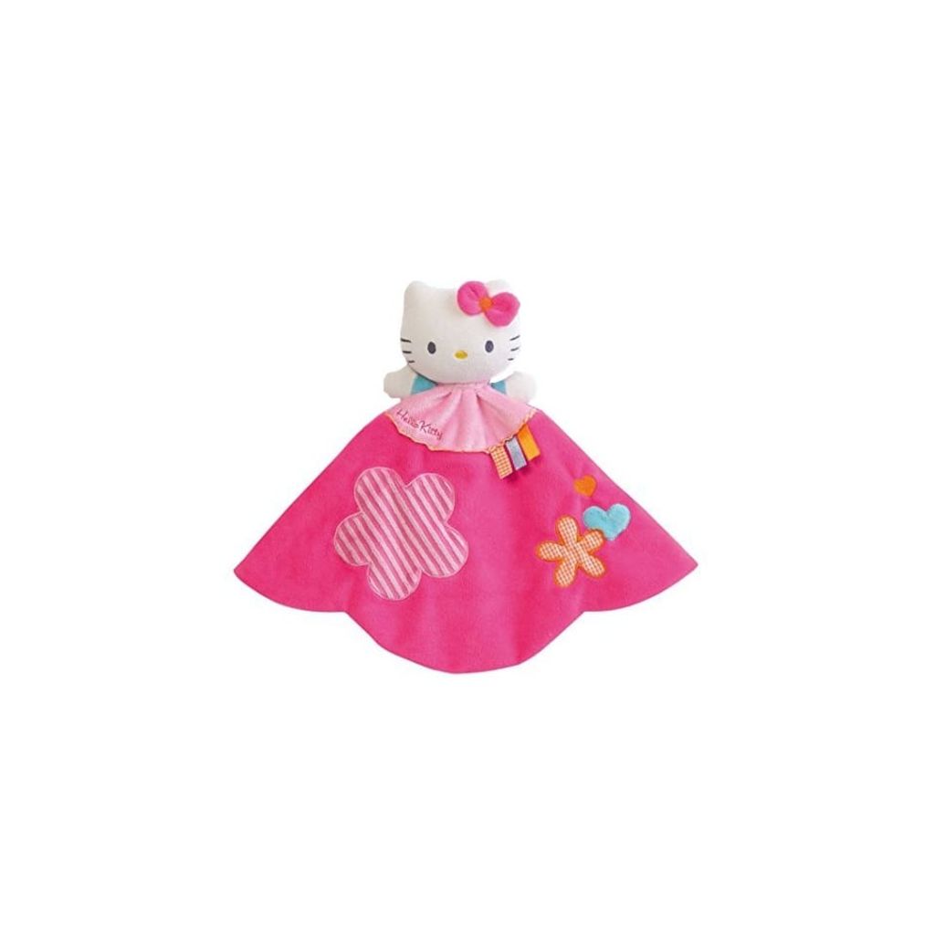 Hello Kitty Knuffeldoekje Doudou roze 27.4 cm