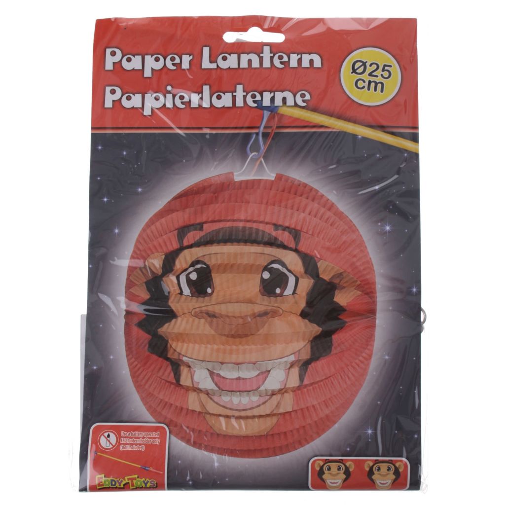 Eddy Toys lampion aap papier 25 cm