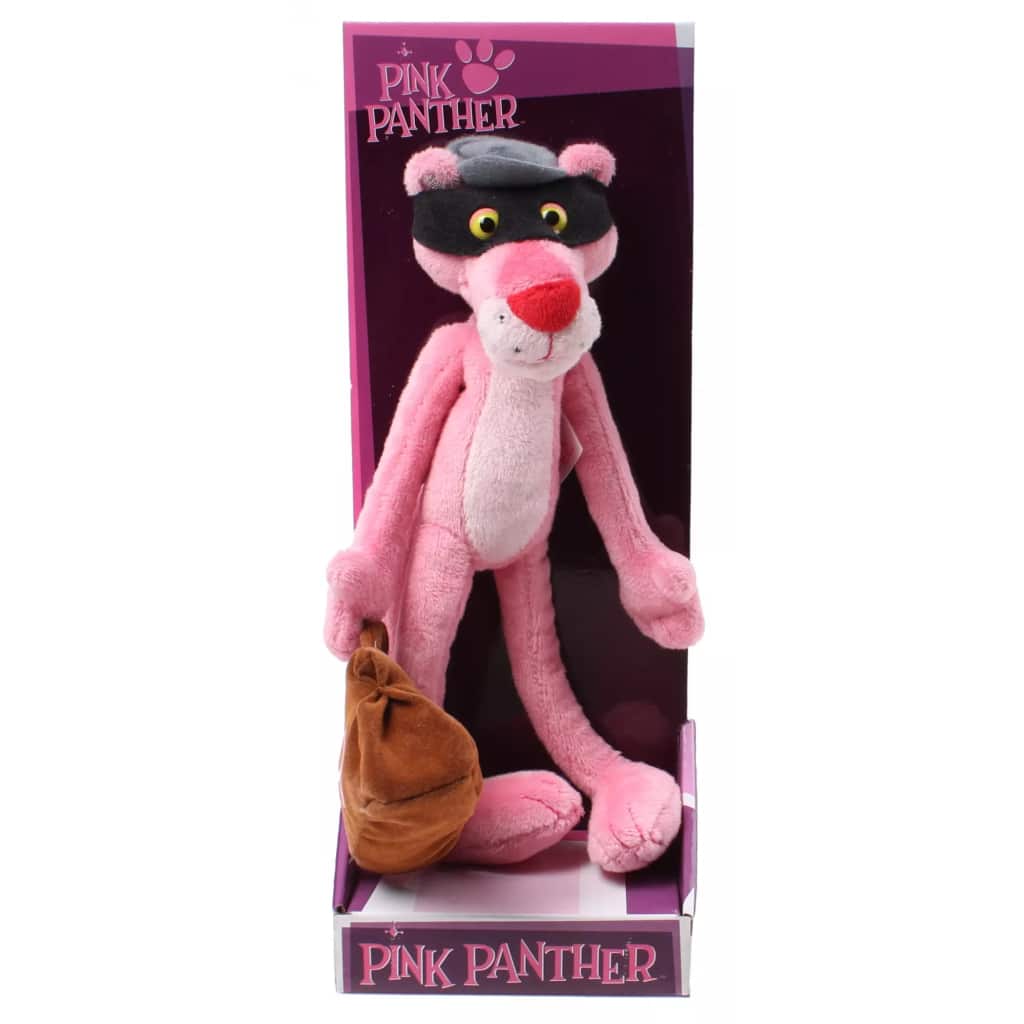Jemini knuffel Pink Panther dief pluche roze 24 cm