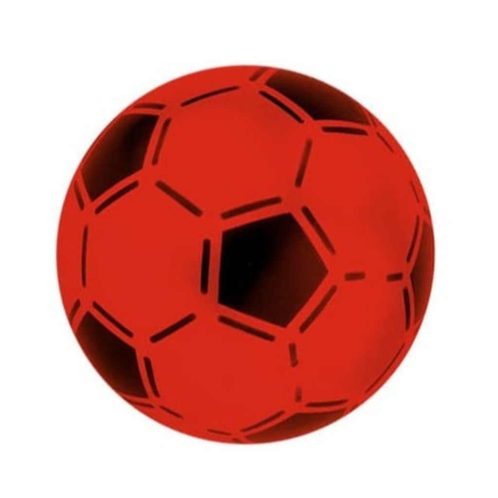 Toyrific bal voetbalprint rood 21 cm