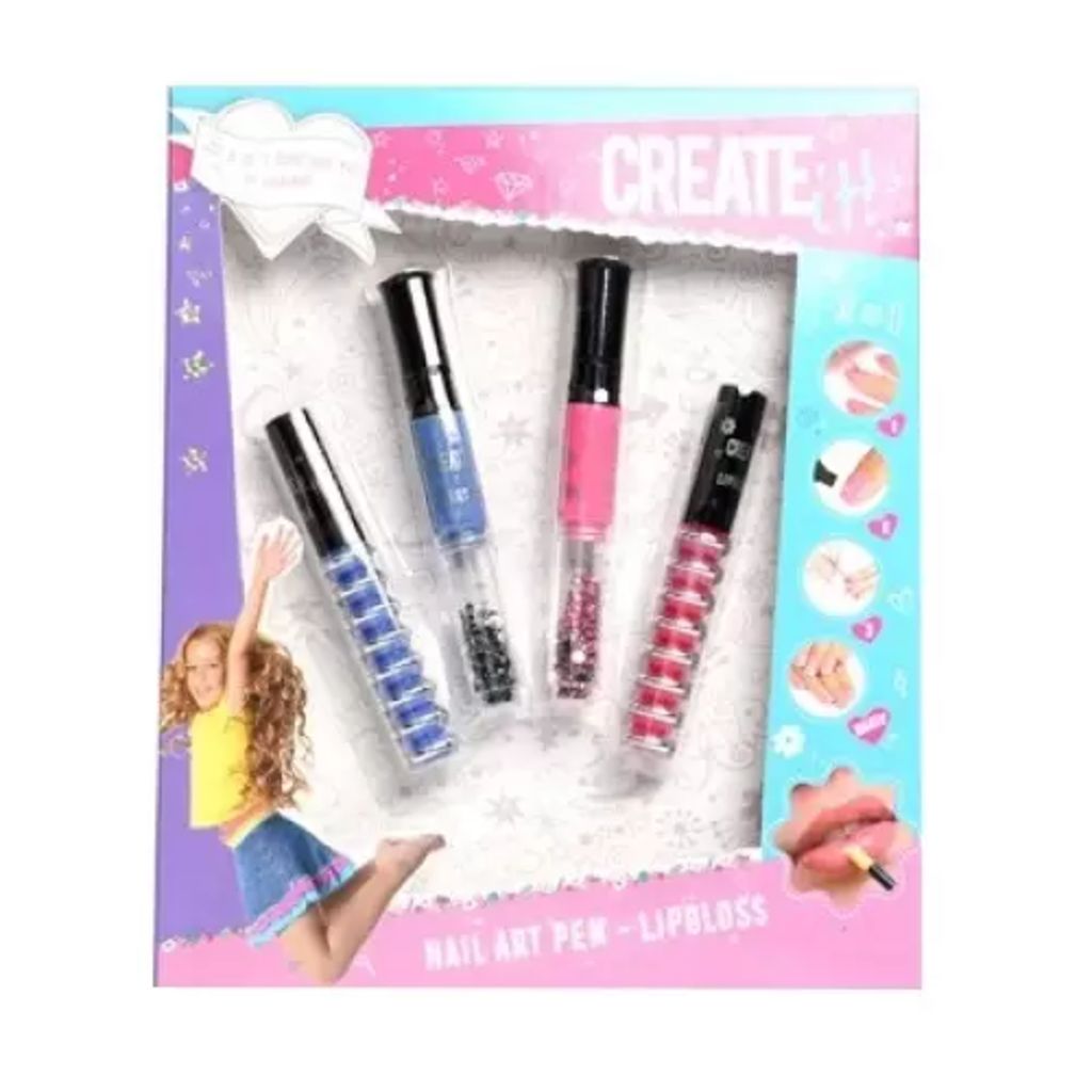Afbeelding Create It! Create It! Create It! Nagels versieren en lipgloss blauw/roze door Vidaxl.nl