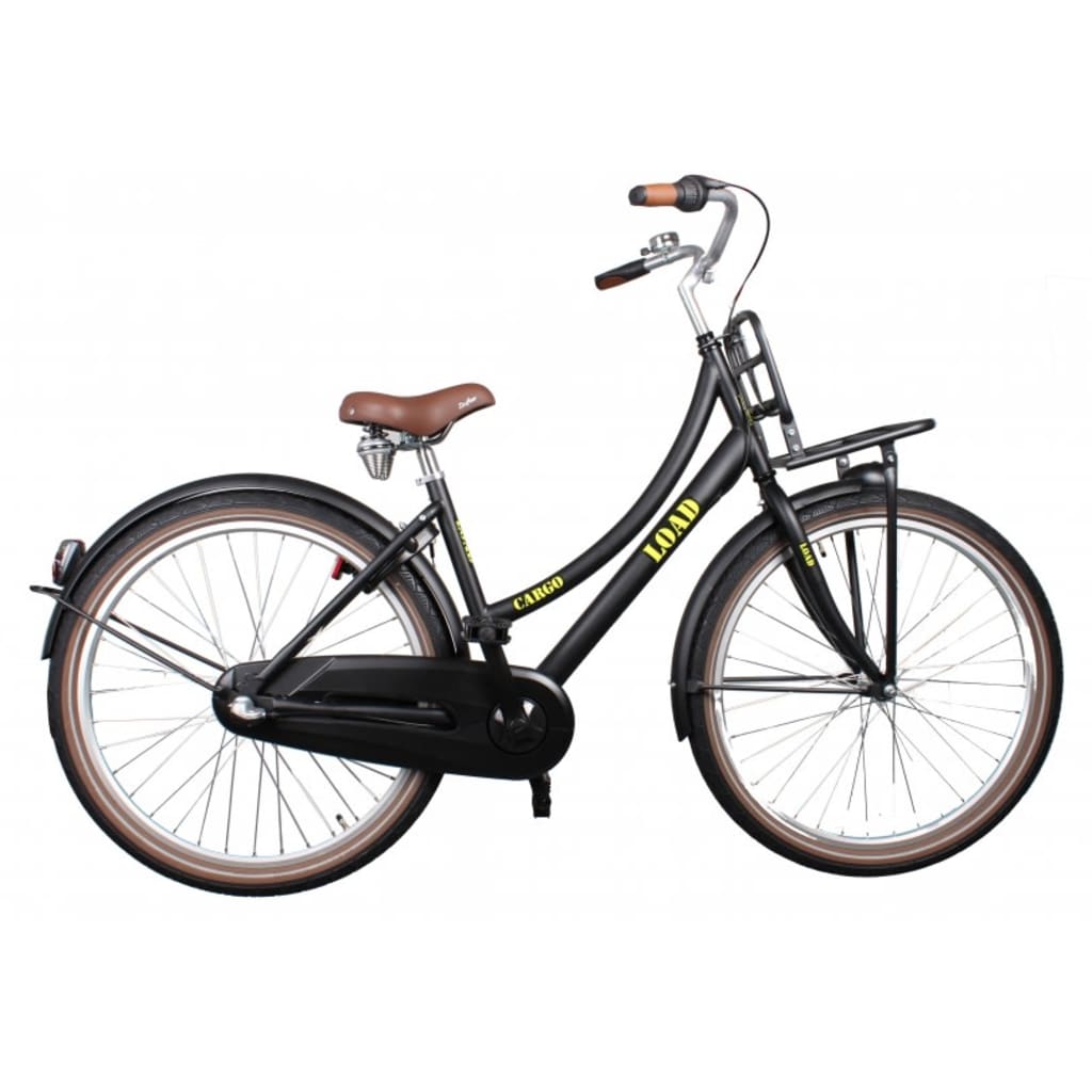 Afbeelding Bike Fun Cargo Load 26 Inch 43 cm Meisjes 3V Terugtraprem Zwart door Vidaxl.nl