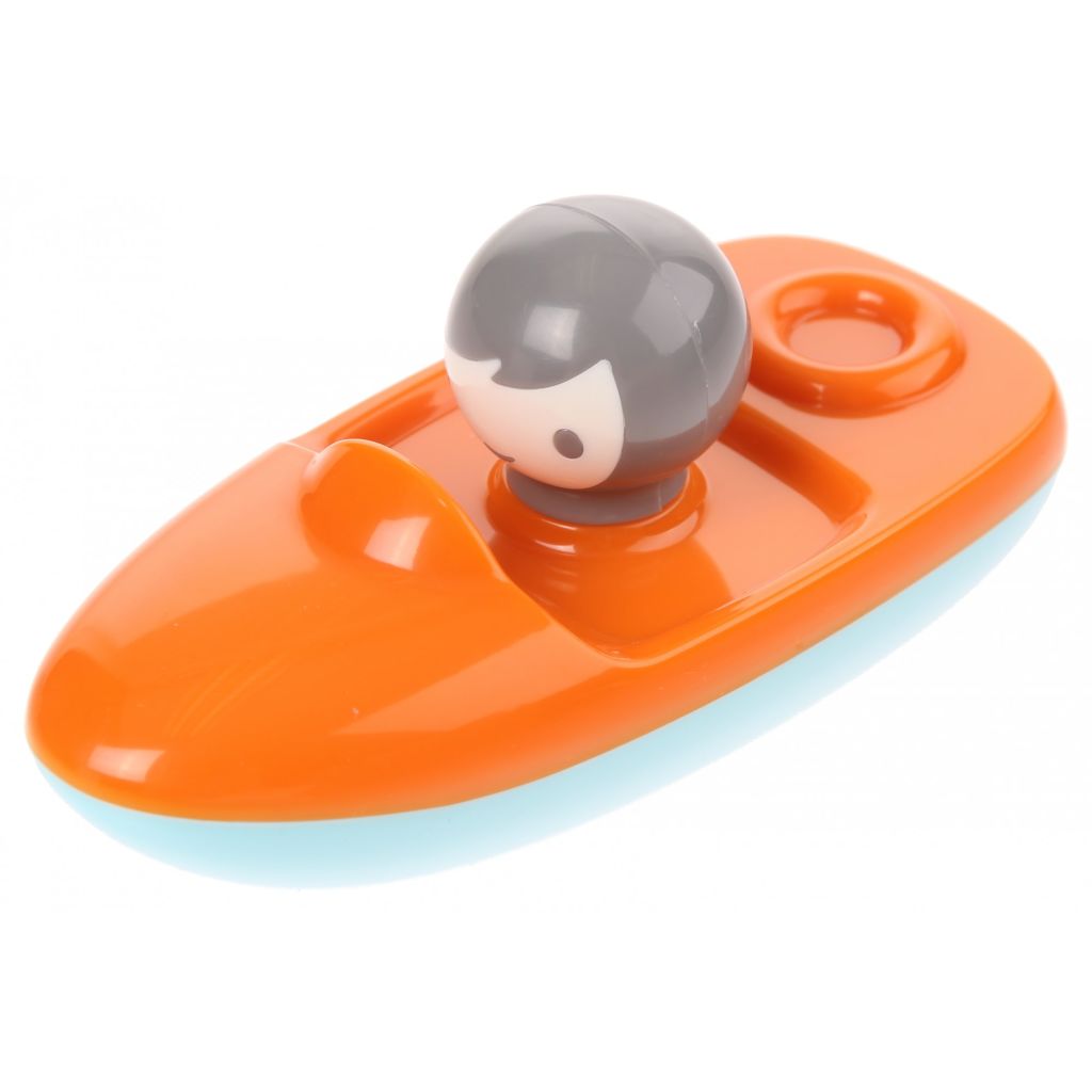 Kid O Speedboot mini 13 x 6 x 5 cm oranje