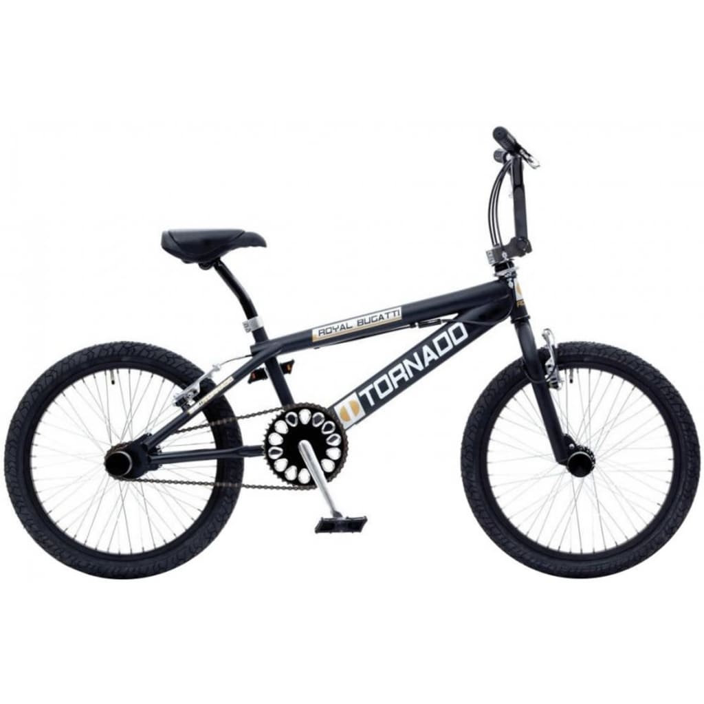 Afbeelding Bike Fun Tornado 20 Inch 55 cm Junior V-Brake Matzwart door Vidaxl.nl