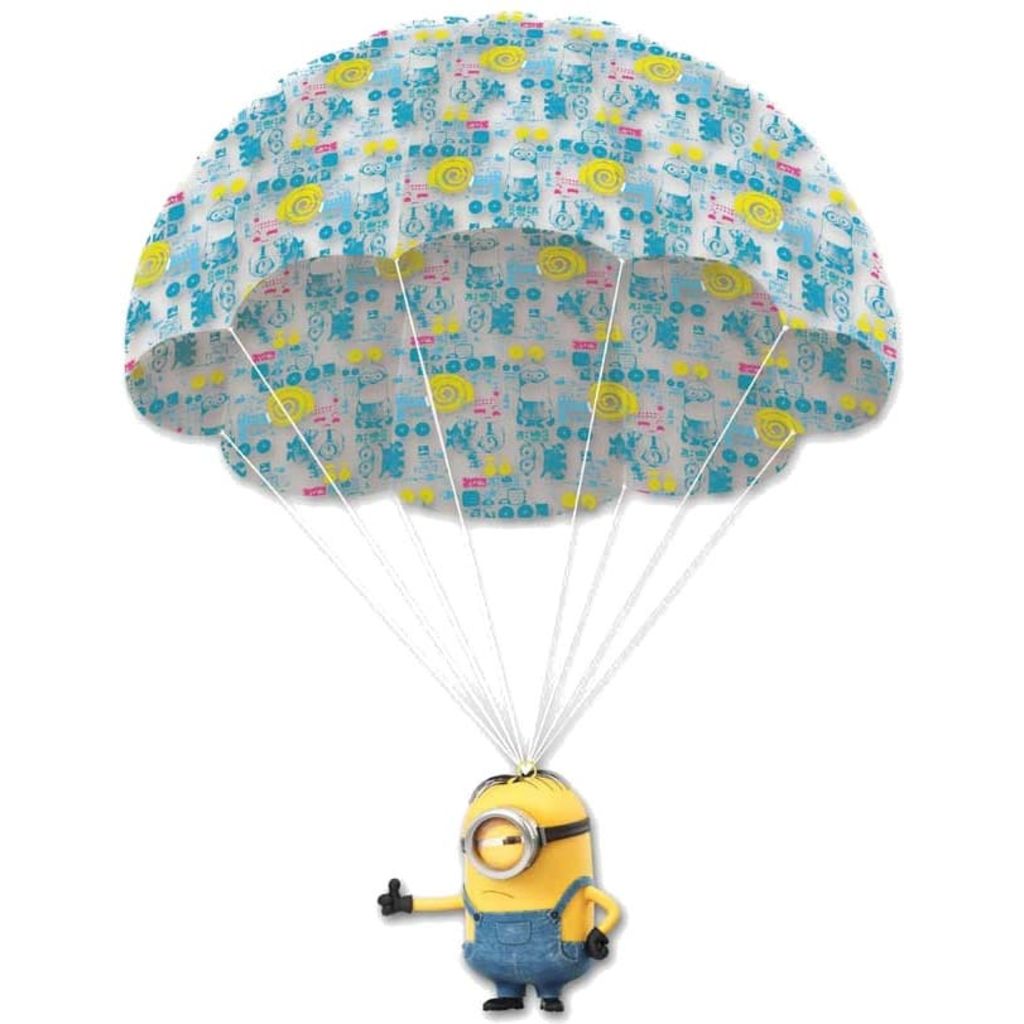 Minions parachute Stuart 45 cm geel